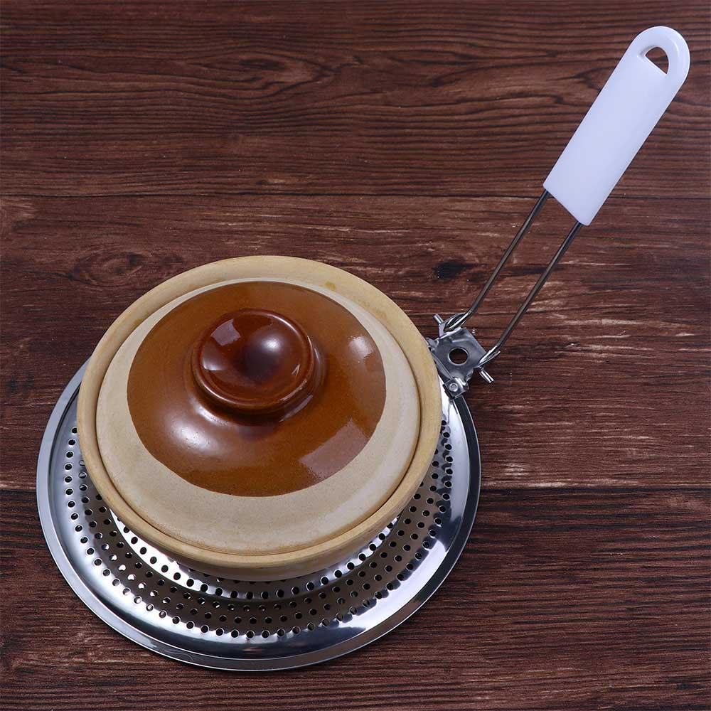 Electric Gas Stove 8 inch Hanging Milk Stainless Steel Collapsible Reducer Flame Guard Heat Diffuser Simmer Plate