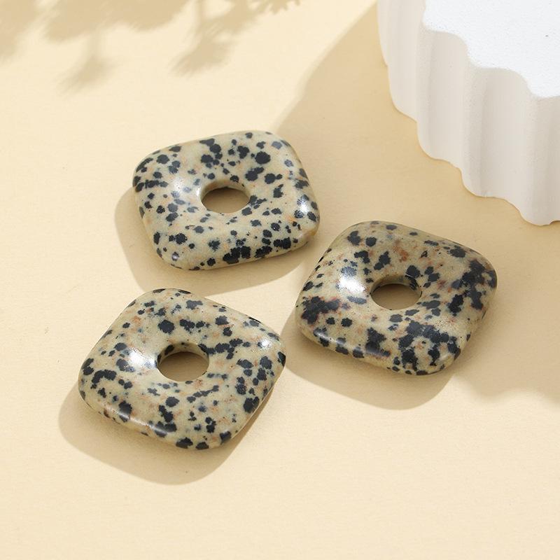 30mm Naturstein Kristall Achat Pi Xiu Quadrat DIY Schmuckzubehör