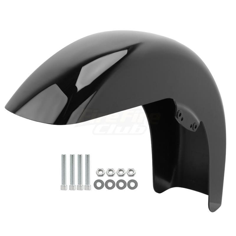 Motorcycle Front Fender Mudguard Cover Gloss Black For Harley Touring Electra Glide Street Road King Glide Ultra 2014-up