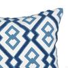 Embroidered Pillow Cover Throw Square Invisible Zip Geometric Cushion for Sofa Office Bedroom