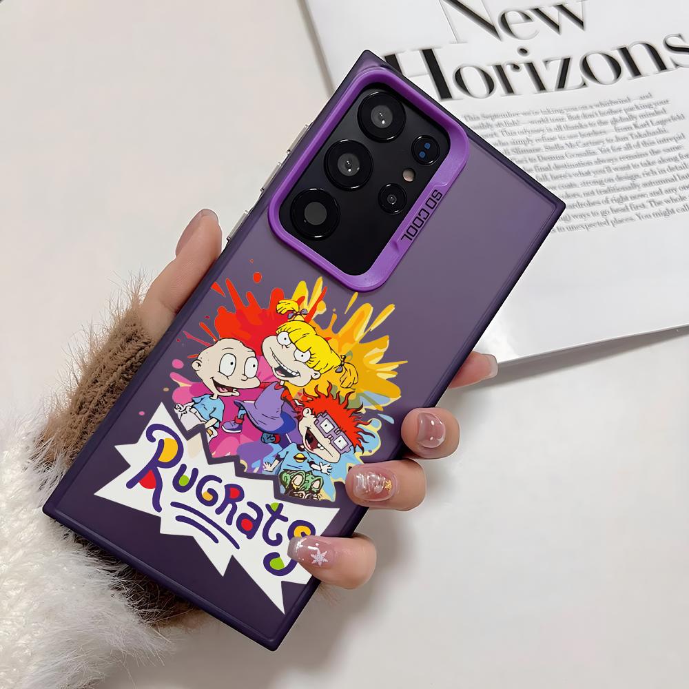 

Funny R-Rugrats Phone Case For Samsung Galaxy S25 Edge S24 S23 S22 S21 S20 Ultra Funda Silicone Silver Cover Galaxy S25