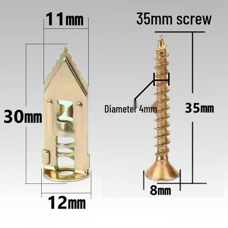 No-Drill Drywall Expansion Hammer-In Anchors