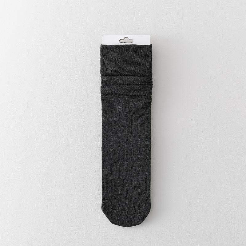 

Inspired Minimalist Stack Socks – Lightweight Summer Breathable Adjustable Knee-High JK Socks for Women, Black White Solid Color One Size