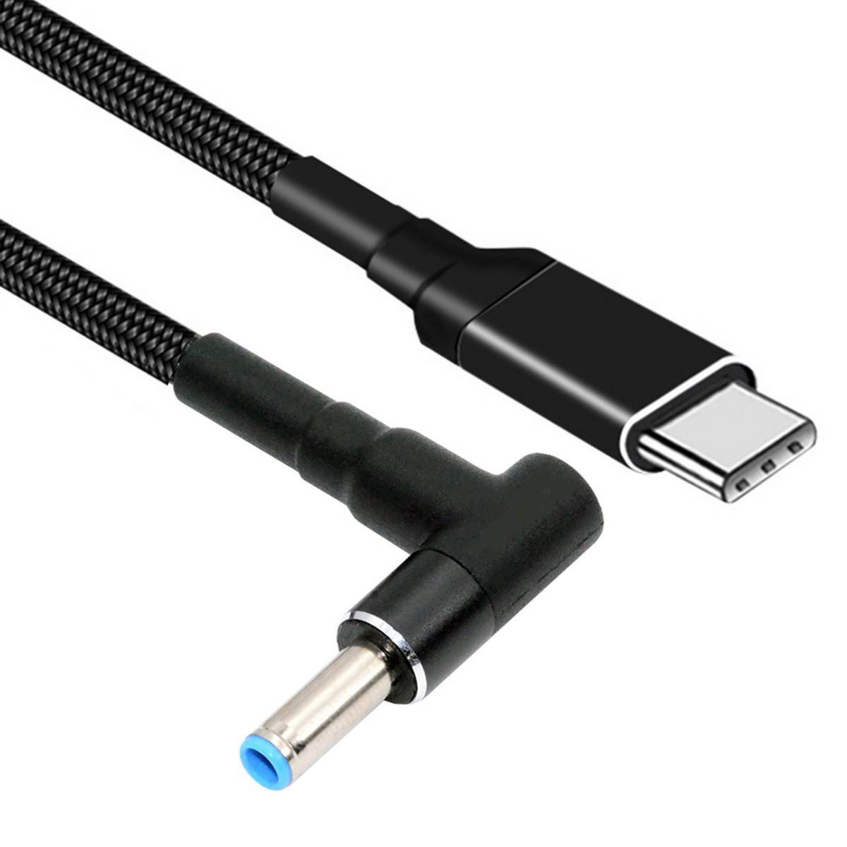

UC-110-4530HP For HP Laptop 1.8m USB-C to DC 4.5x3.0mm Charging Cable PD 100W Nylon Fast Charge Cord As Shown A