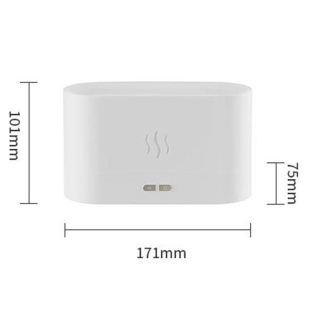 Portable USB Essential Oil Diffuser Ultrasonic Humidifier Home Office Flame Effect Air Freshener Fragrance Sooth Sleep Atomizer