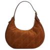 Coach Emily 23 Metallic Brand Logo Suede Leather Shoulder Bag Medium Women shoulder bag Warm-Brown CFG08-IMWBR
