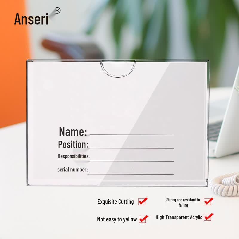 Acrylic Double Layer Horizontal Card Holder