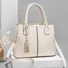 2024 Spring Women's Large Capacity Shoulder Crossbody Bag with Iron Pendant