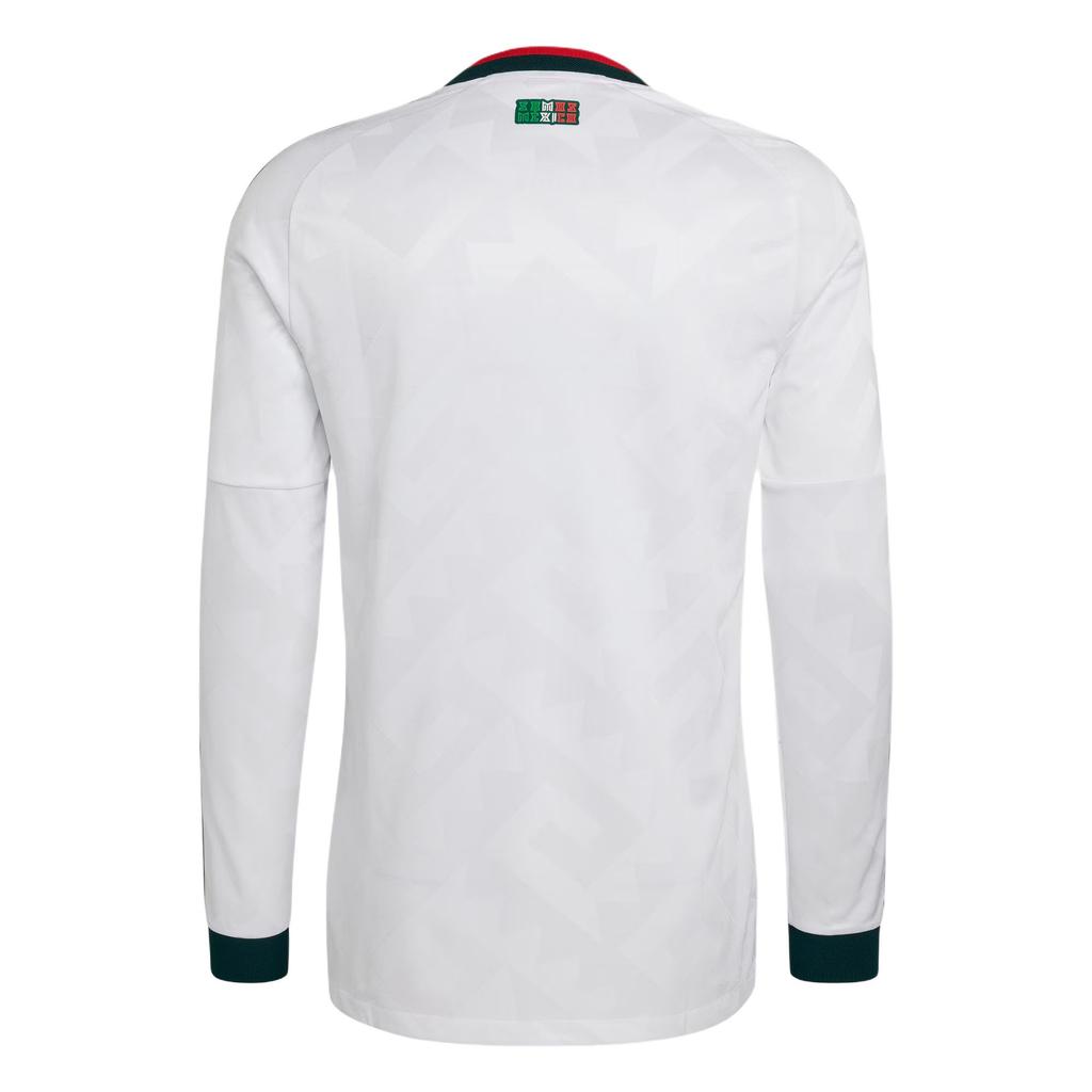 adidas Originals Player Edition Mexico National Team 26 Season World Cup Away Climacool Slim Fit V-Neck Pullover Long Sleeve Football Shirt JZ2769