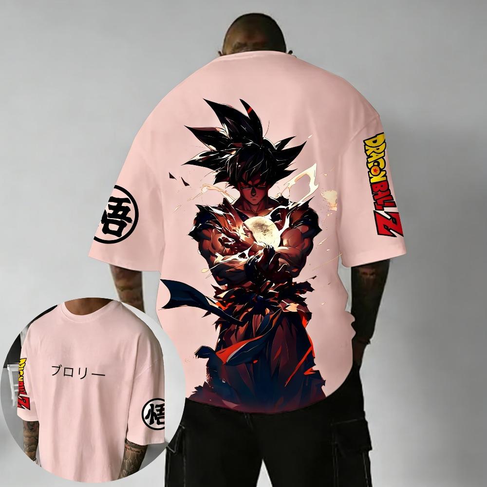 Plus Size Dragon Ball Anime Printed Men, WomenT Shirt Summer Casual Parent Child Tops Harajuku Style Fashion Street Wear Y2K