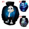 Cartoon Frisk Undertale 3D-Druck Hoodies Sweatshirt Pullover Jacke Sweatshirt