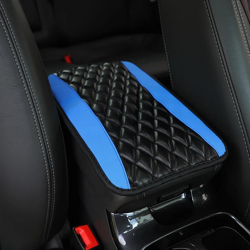Car Armrest Cover Mat Universal PU Leather Car Interior Central Armrest Box Pad Non Slip Decor Mat Universal Accessories