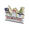 Wooden Tissue Box Holder Countertop Storage Rack for Halloween Decor