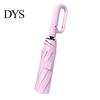 10 Ribs Umbrella Automatic Folding with Carabiner Handle, UV Rain Protection Travel Portable Sun Umbrella, Windproof 10-Rib for Women Men Lightweight