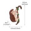 Hedgehog Figurine Resin Sculpture Cute Animal Hanging Gift Art Crafts Flower Pot Hugger