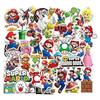Mario Super Collection Sticker Set Anime Manga Styler 50 Pieces Waterproof PVC Stickers Character Goods Accessories Popular Decorating Pictures Gifts