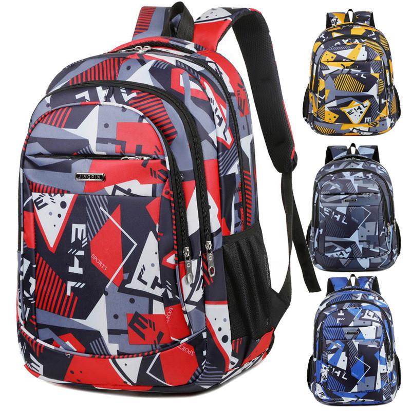 Backpack Waterproof Laptop Oxford Material Spine Support For Students Commute