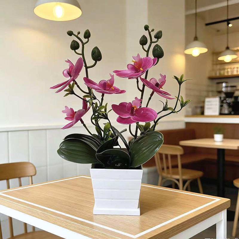Butterfly Orchid Artificial Plant With Plastic Pot For Home Decor And Events