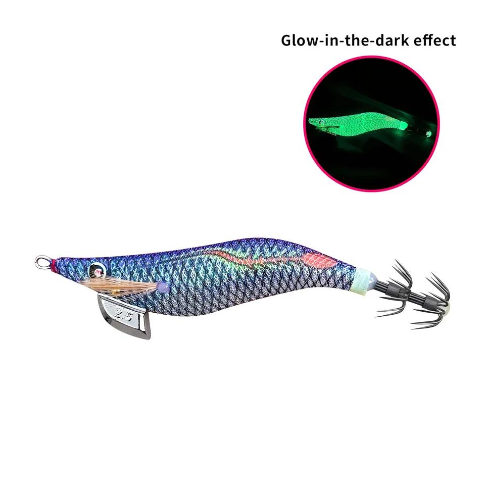 Artificial Hard Bait Luminous Squid Jig Sea Fishing Lure Octopus 3.5#3.0 # 2.5 # Japan Fishing Tackle