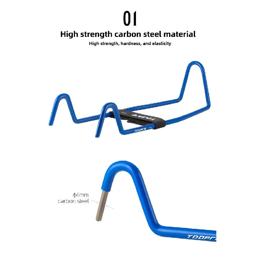TOOPRE Bicycle Handlebar Stabilizer Mountain Road Bike Handlebar Reinforcement Anti Sway Tool