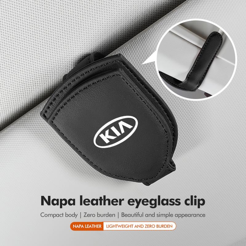 Car Glasses Holder Sun Visor Sunglasses Clip Card Accessories For KIA Ceed Sportage Rio K5 K2 Optima Cerato Proceed Venga