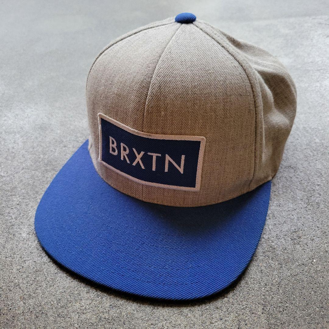 Used BRIXTON BRXTN Brixton Snapback Cap Gray x Blue
