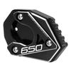 MotHeart Bike Side Stand Stabilization Compatible with Z650RS 2021-2026 (Black)