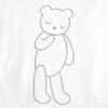 10mois  dimoi  one-touch sheets only goodnight bear approx. 90cm