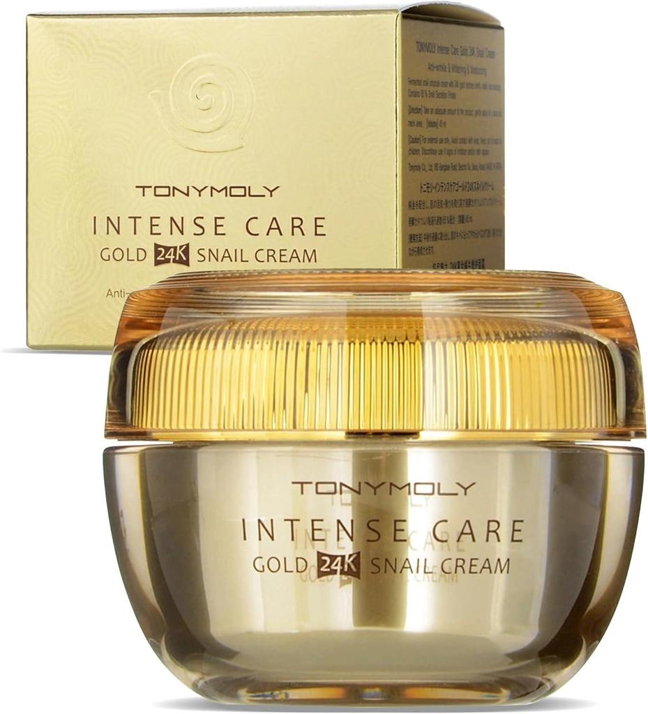 Tonymoly Intense Care Gold 24K Snail Cream Nourishing Firming Moisturizer 45ml