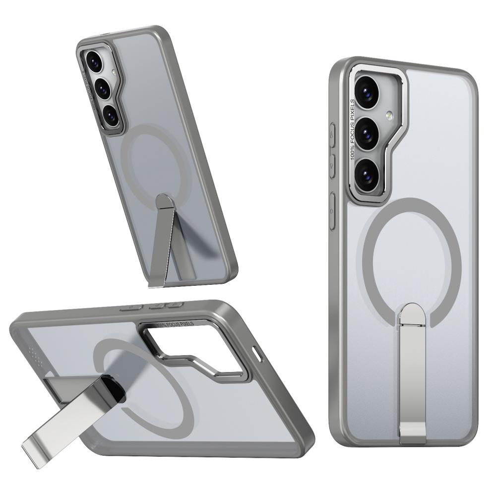 

For Magsafe Wireless Magnetic Charging Stand Phone Case For Samsung S26 Ultra S25 Edge S24 S23 Plus S24 FE Holder Clear Cover Galaxy S25 FE