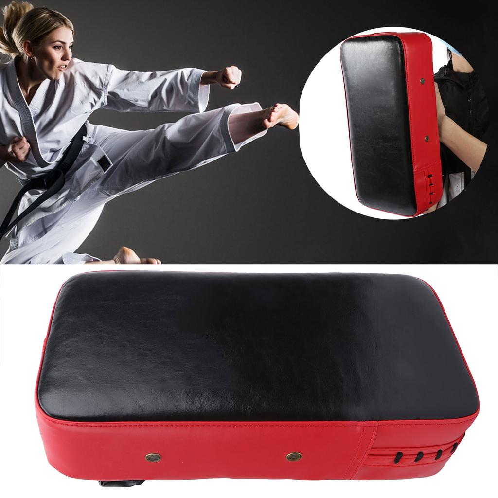 Boxing Kicking Punching Pad Training Fighting Foot Target Pad Shock Proof Strike Shield(Black Red )