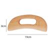 Lazy People Moon Shape Wooden Guasha Board Lymphatic Massager for Full Body Relaxation Neck Muscle Release Natural Beechwood