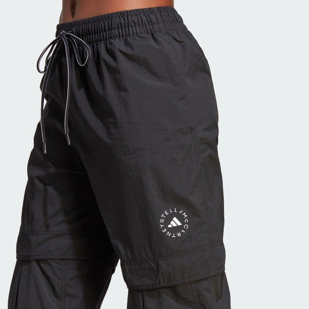 Adidas Solid Color Cuffed Casual Pants Women Bottoms Black IJ0564