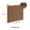 18-Panel Curved Folding Screen Divider – Japanese Style Retractable Wall for Live Broadcasts