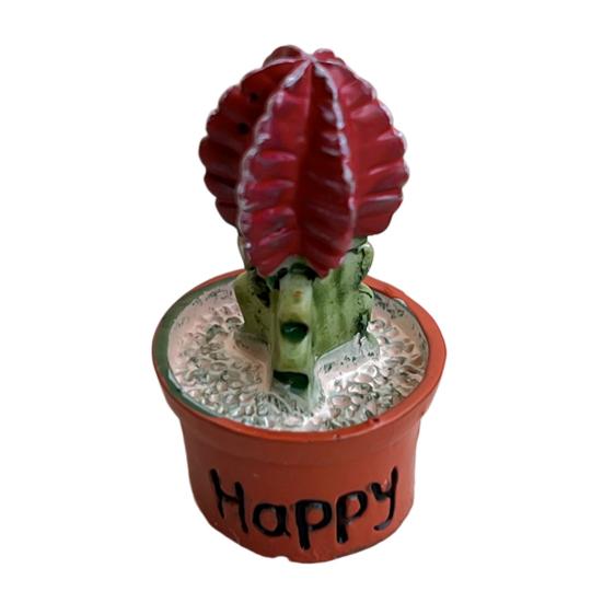 Cartoon Potted Cactus Fridge Magnet Resin 3D Mini Potted Plants Refrigerator Magnet Kitchen Home Office Decoration A