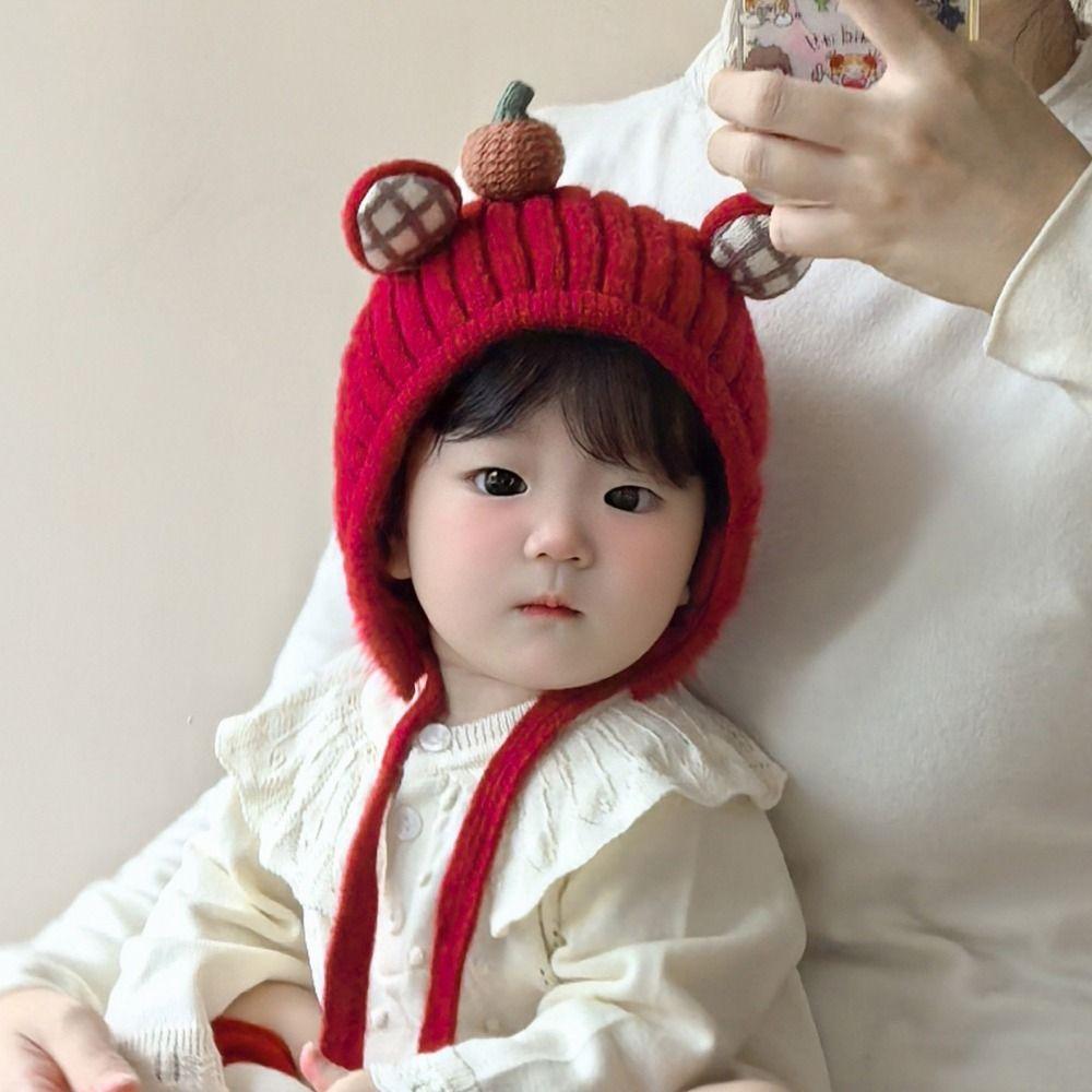 Cold-Resistant Winter Baby Crochet Hat Breathable Kids Ear Protection Hat Infant Wear