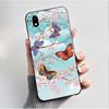 Hülle Für ZTE Blade A3 2020 Handyhülle Schutzhülle Weiches Silikon Schwarz Tpu Ästhetisch Luxus Mode Schmetterling Blumen Rückseite