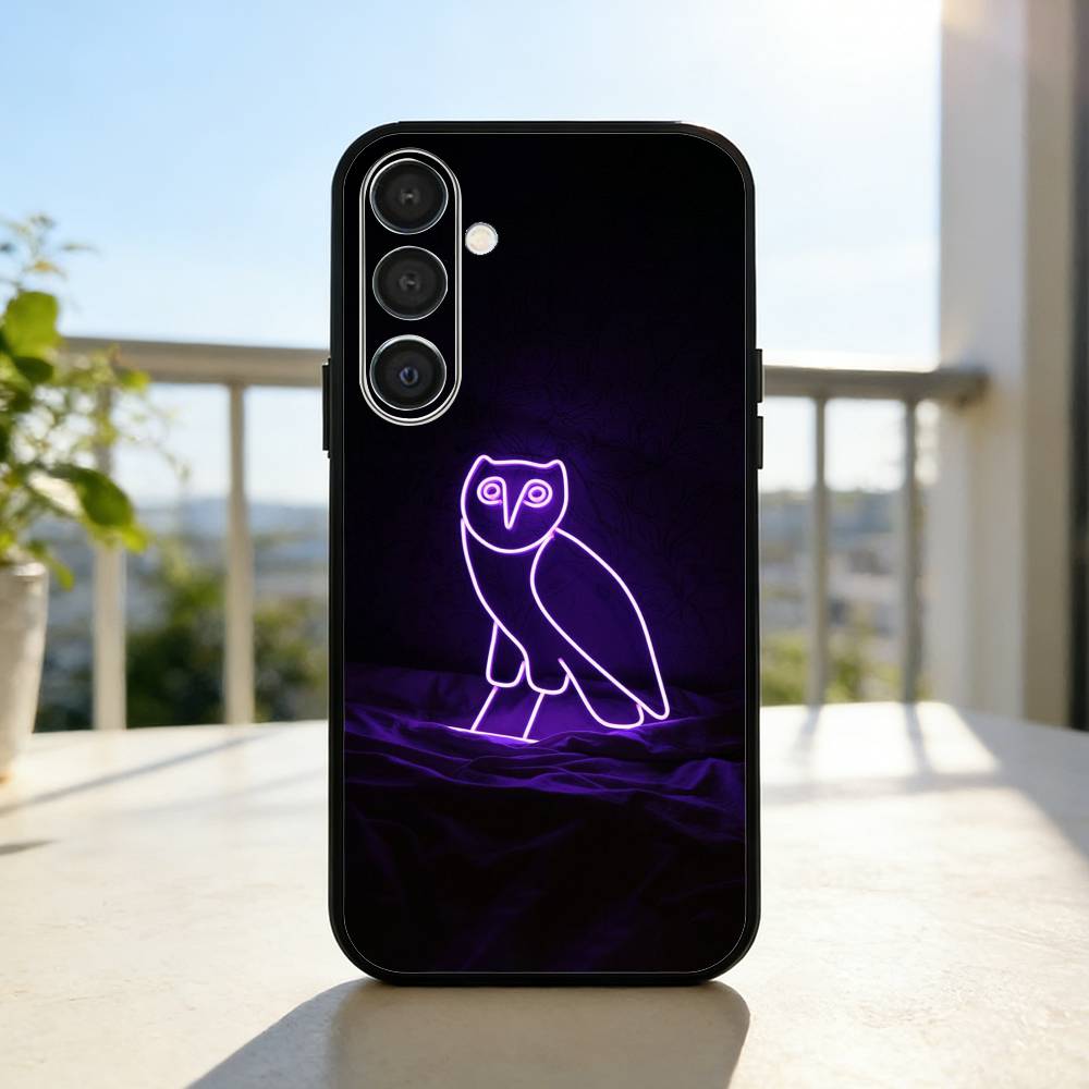 Drake O-OvO O-OWL Phone Case For Samsung A73,72,71,53,52,51,22,91,80, Soft Black Cover