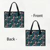 Christmas Pattern Tote Bag Fashion Portable Large Capacity Shoulder Handbag for Daily Use
