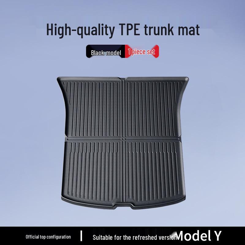 Tesla Model 3/Y Trunk Mats: Updated Front & Rear TPE Protective Accessories