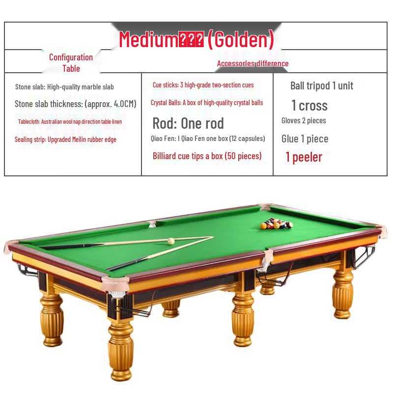 Di Ruien Chinese 8-Ball Marble Billiard Table