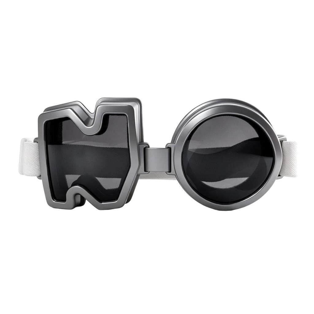 Y2K Millennial style NO Glasses concave and convex shape decorative goggles Stage show personality accessories sunglasses
