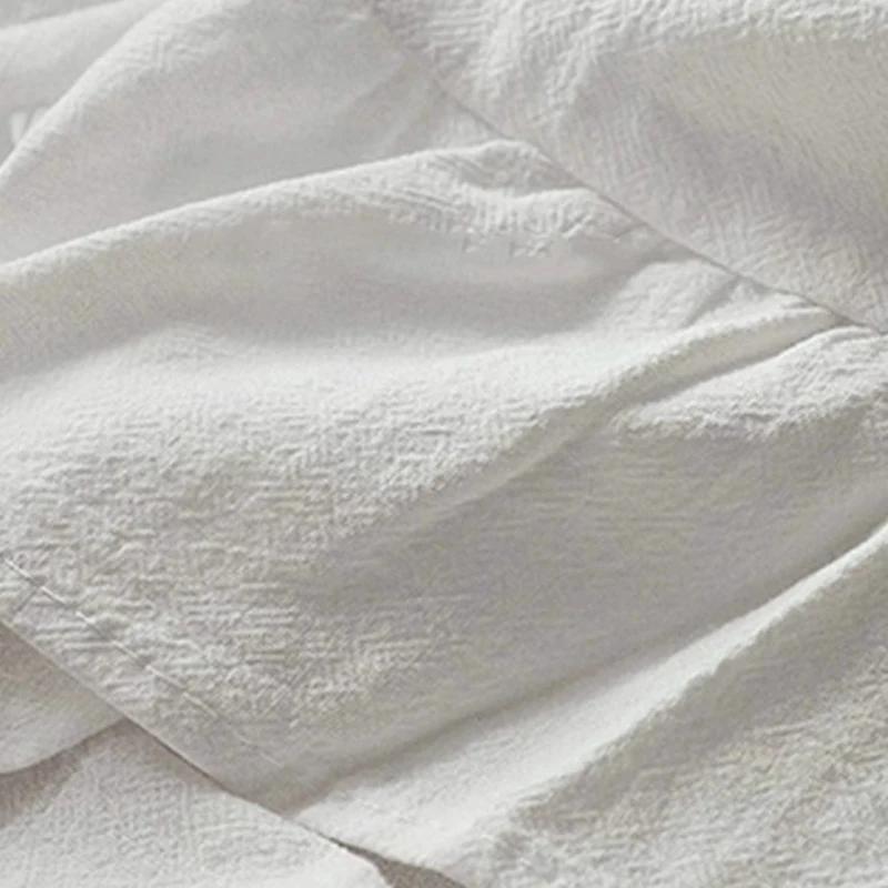 White Round Table Cloths Retro Farmhouse Washable Fabric Table Covers For Restaurant Kitchen Wedding Party Christmas Decorations