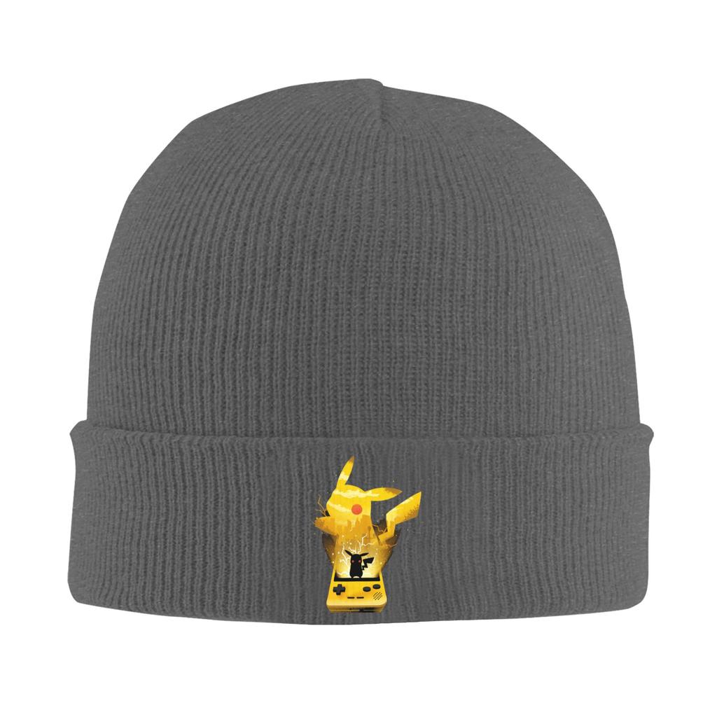 Pokemon Knitted Caps Womens Unisexs Beanies Winter Hats Acrylic Hip Hop Melon Cap