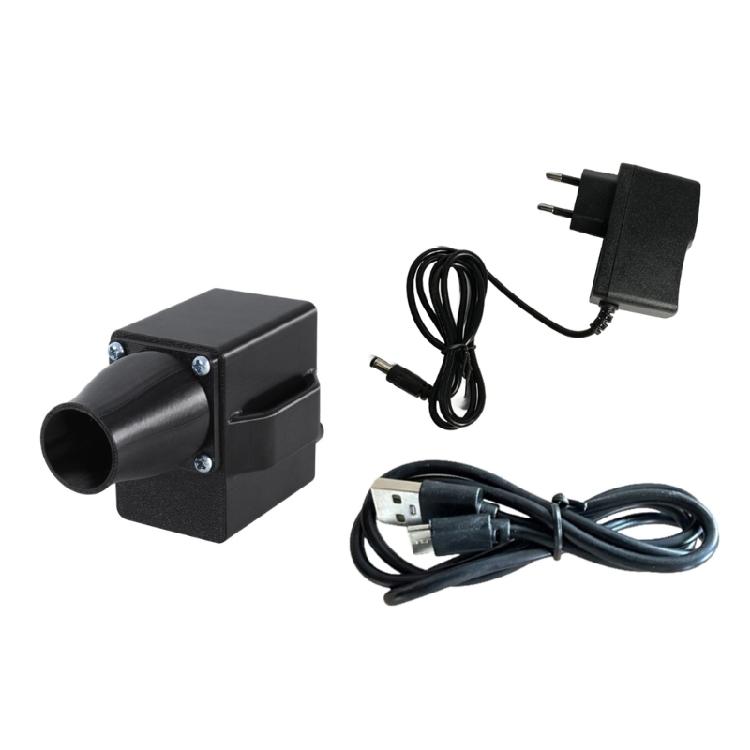 Adjustable BBQ Fan Air Blowers Fan With Double Power Input, for Quick Ignitions and Smokes Clearing Barbecue Tool