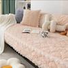Winter Plush Thickened Rose Velvet Sofa Cushion Seat Cushion Warm And Non-Slip Simple Modern Sofa Cover Cover Cloth Towel