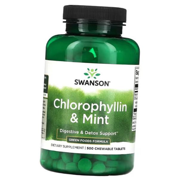 

Chlorophyllin and Mint, Chlorophyllin and Mint, Swanson 500 tabs (70280031) 500tab