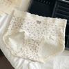Fashion Summer Floral Pattern Mid Waist Sexy Underwear Comfortable Breathable Soft Skin Friendly Women's Cotton Triangle Panties