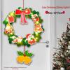 Christmas DIY Non-Woven Wreath Ornament with Lights