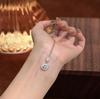 S925 Sterling Silver Water Drop Moissanite Necklace - Elegant Women's Light Luxury Clavicle Chain Gift.